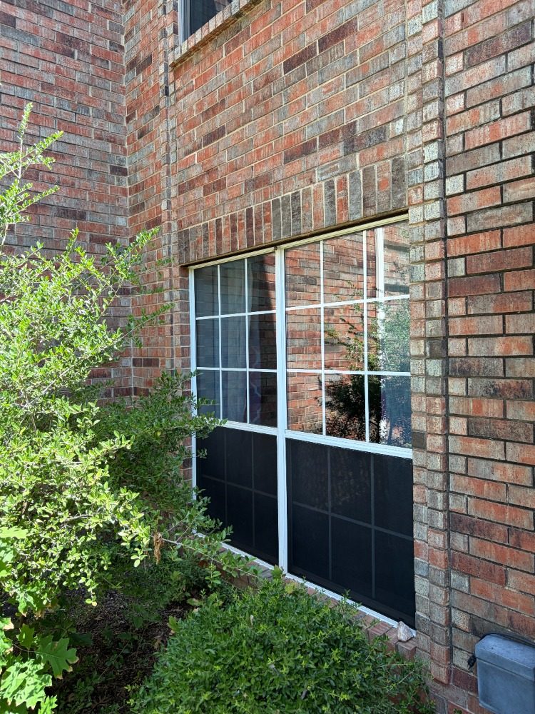 Residential sliding door window tint install