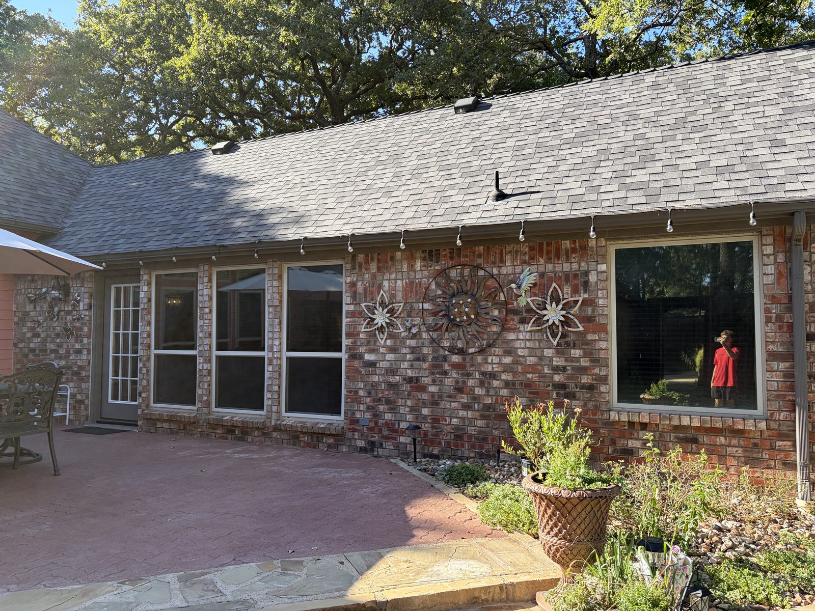 Residential window tint install, Keller TX