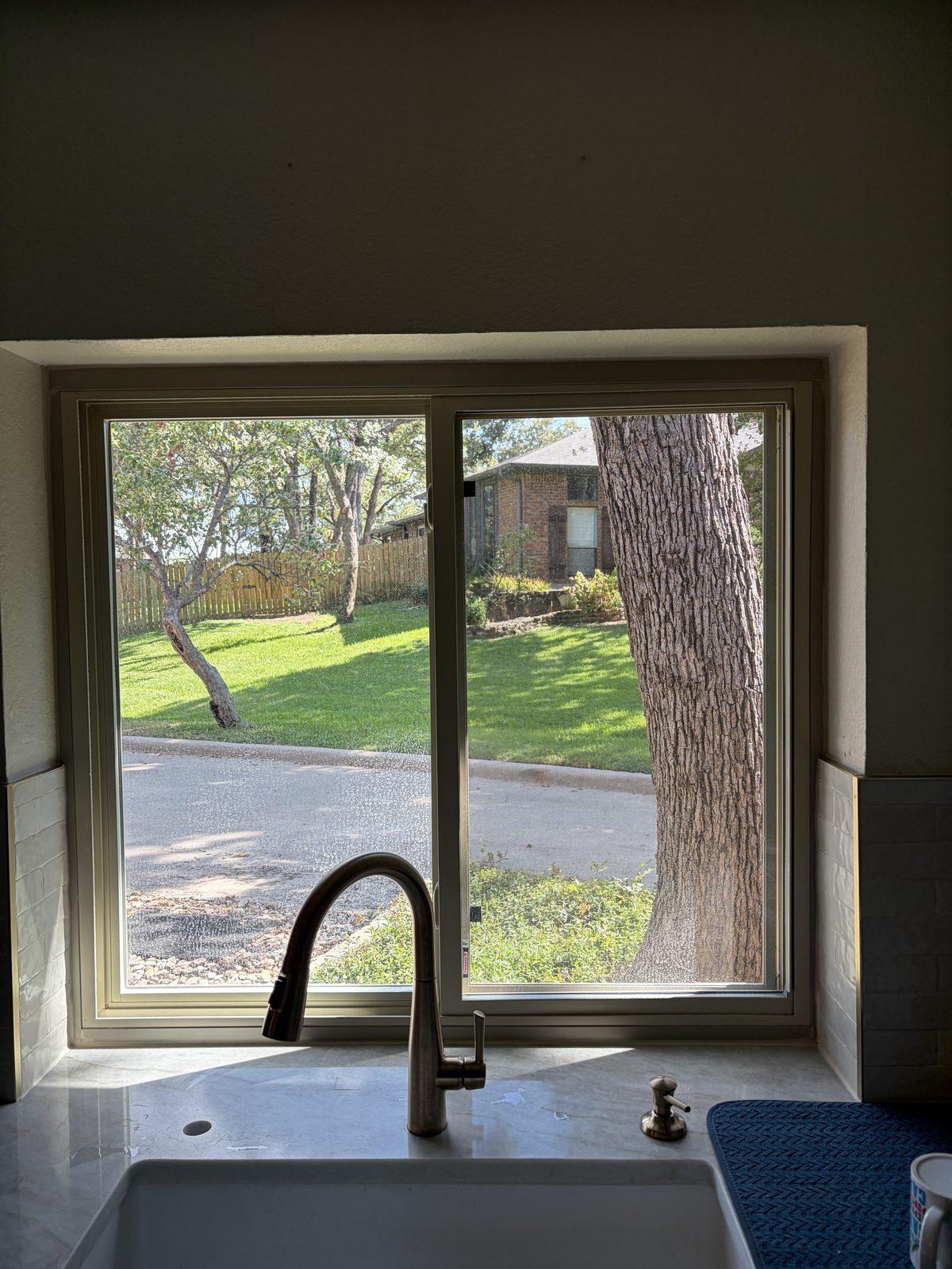 Kitchen window tint install